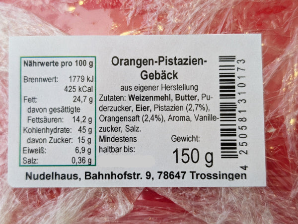 Orangen-Pistazien-Gebäck