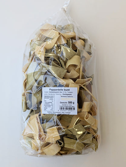 Pappardelle bunt