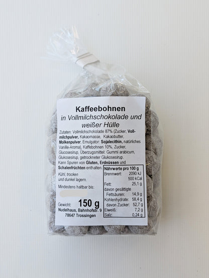 Schokolierte Kaffeebohnen Vollmilch