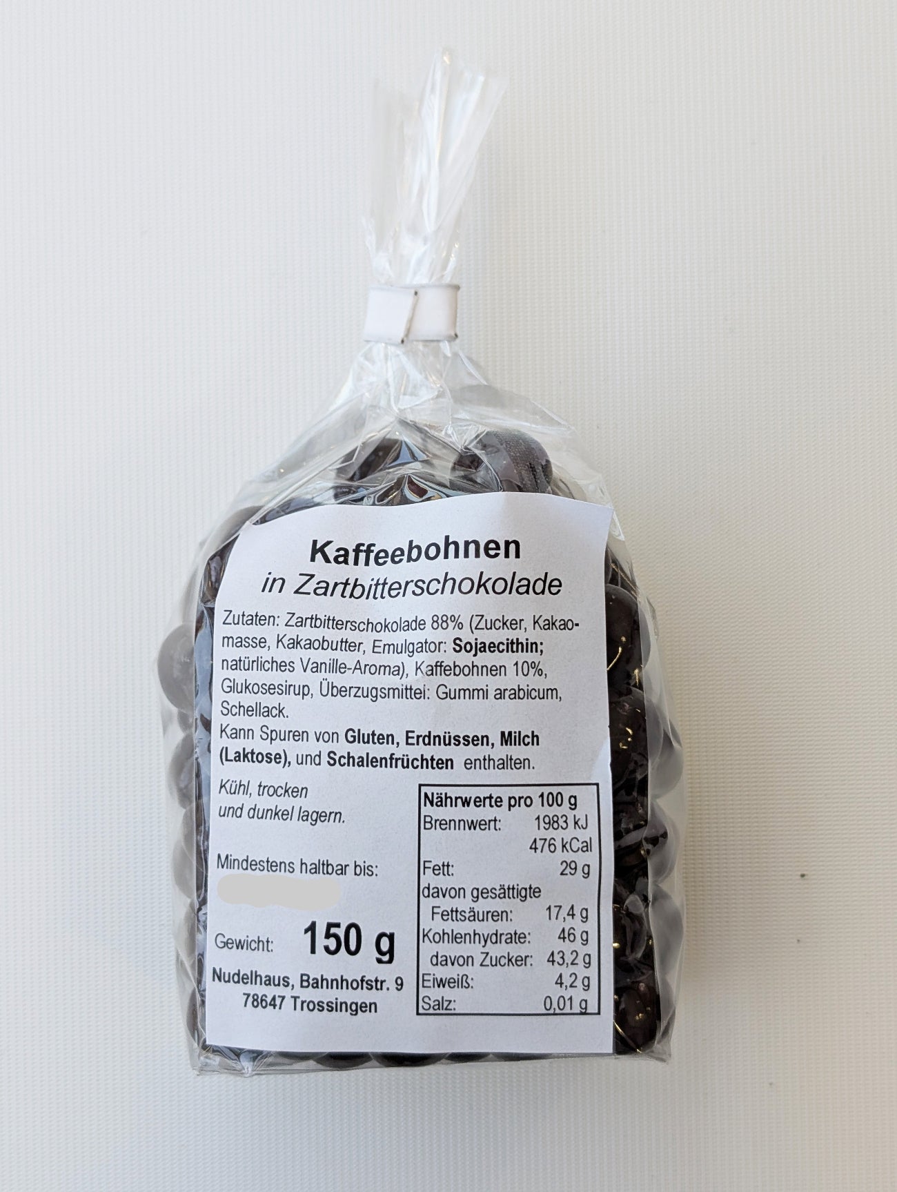 Schokolierte Kaffeebohnen