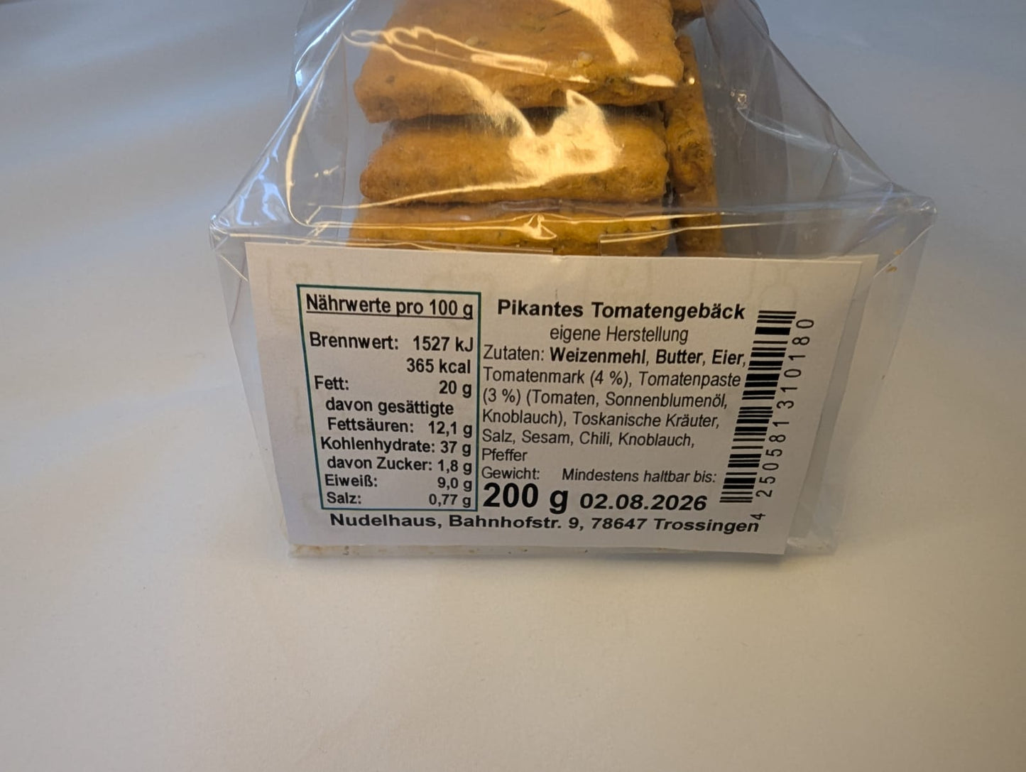 Biscotti al pomodoro - pikantes Tomatengebäck 200g